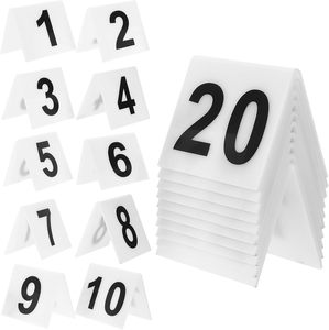 <span class=keywords><strong>Marque</strong></span>-places en acrylique personnalisés, numéros de table imprimés UV double face, style moderne et minimaliste pour restaurants, mariages et événements - Product Image 1