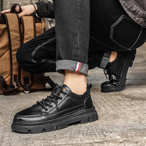 Nueva Llegada: Zapatos de Cuero Vacuno para Hombre, Casuales, con Suela Gruesa, que Aumentan la Altura, Modernos, Versátiles, Transpirables, Formales e Informales - Product Image 2