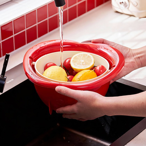 Fruit Shaped Drain Basket PP BPA Free Draining Rack Kitchen Storage Fruit Drainer Upright Water Accumulation Prevention - Product Image 2