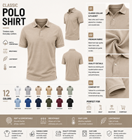 Polo pour homme en tissu piqué respirant, style décontracté chic, idéal pour le golf et les occasions professionnelles