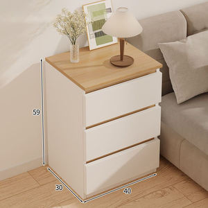 Mesita de noche nórdica blanca, envío gratis, consola rústica barata, mesita de noche, juego de dormitorio pequeño, muebles Para <span class=keywords><strong>El</strong></span> Hogar - Product Image 5