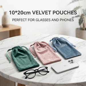 Sacs en velours recyclables personnalisables avec cordon de serrage, 3x4 pouces, petits sacs cadeaux en tissu, pochettes à bijoux, rangement, pour mariage et fêtes - Product Image 4