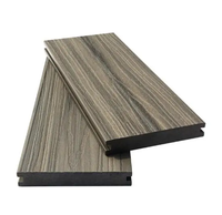Tarima de Madera Compuesta WPC de Segunda Generación, Color Teca, Duradera, con Revestimiento de Fibra de Madera Sólida, Coextrusión, OEM ODM