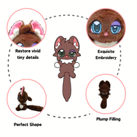 Mascotte de personnage de dessin animé, mini animaux en peluche, fabricants de peluches personnalisées, peluche personnalisée, poupée en peluche d'anime