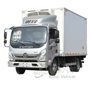 Chine FOTON corps réfrigéré 4.2m véhicules frigorifiques camion frigorifique avec unité de réfrigération pour le transport d'aliments surgelés