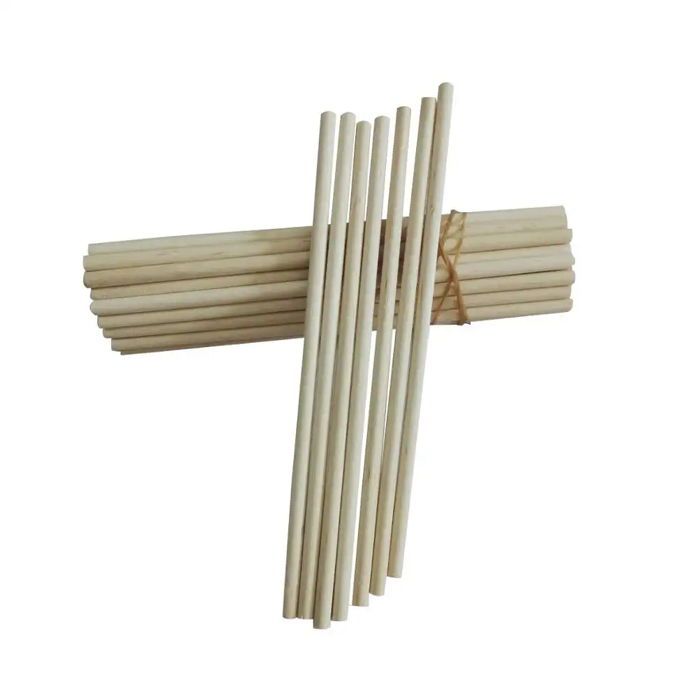 OEM Tùy Chỉnh Birch Rods Threaded Bằng Gỗ Dowel Thanh Gỗ Trang Trí