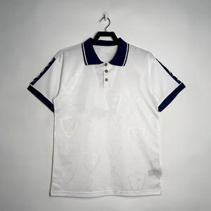 <span class=keywords><strong>Maillot</strong></span> de football rétro noir personnalisé pour hommes, vêtements de sport vintage classiques, sublimation, col classique, <span class=keywords><strong>maillot</strong></span> de football, t-shirt - Product Image 1