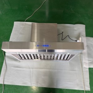 36 In. Electric Commercial Household Kitchen Exhaust System Single Squirrel Cage Ultra Quiet Motor 2 LED <b>Lights</b> Baffle Filter - Product Image 4