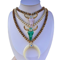 Collier tendance en résine en forme de cœur plaqué or 18 carats avec chaîne en acier inoxydable, pendentif personnalisé, bijoux unisexe