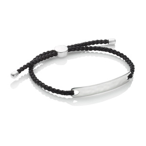 Pulsera de Pareja Grabada Personalizada con Barra de Acero Inoxidable |   Pulsera de la Amistad con Cordón Trenzado Ajustable |   Idea de Regalo para San Valentín - Product Image 4