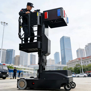 Plataforma Elevadora Multifuncional, Torre de Vigilancia Móvil para Patrullaje de Seguridad, TopGrain AI JY-01, Elevador de Mástil Vertical Eléctrico - Product Image 4