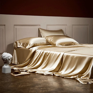 Bán Buôn Tùy Chỉnh 100% Tinh Khiết Dâu Lụa Vua Nữ Hoàng Kích Thước Tấm Lụa Chăn Bìa Gối Trường Hợp Bộ Đồ Giường Bộ - Product Image 5