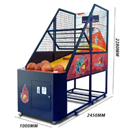 Machine de jeu de basket-ball d'arcade avec mode multijoueur compétitif et fonction de simulateur d'entraînement sportif, métal, garantie 1 an