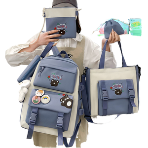 Nueva <span class=keywords><strong>Mochila</strong></span> <span class=keywords><strong>Escolar</strong></span> Rosa con Múltiples Bolsillos y Diseño de Dibujos Animados para Niñas de Primaria - Product Image 1