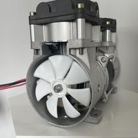 Pompe à vide sans huile 320W-tête de pompe à vide à piston portable silencieuse 98Kpa 58DB pour équipement médical de laboratoire