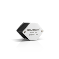 GemTrue 10x Triplet Diamond Loupe 20.5mm High Precision Jewelry Magnifier