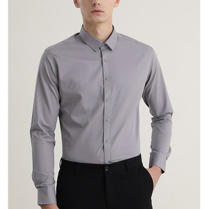 <span class=keywords><strong>Chemise</strong></span> habillée à manches longues pour hommes, <span class=keywords><strong>costume</strong></span> d'affaires à coupe ajustée et extensible pour fournitures de bureau ODM - Product Image 6