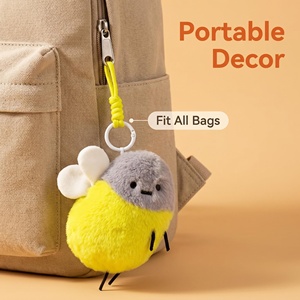 Porte-clés en gros, Veilleuse mignonne et moelleuse en forme de <span class=keywords><strong>luciole</strong></span>, Décoration de chambre d'enfant, Lampe LED d'ambiance romantique au toucher doux, Pendentif - Product Image 6