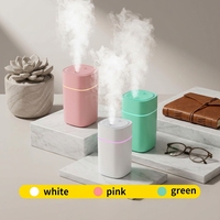 Diffuseur d'huiles essentielles pour voiture, portable, 400 ml, humidificateur H2O, mini humidificateurs d'air avec lumière USB, huile essentielle