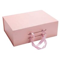 Boîte cadeau pliable haut de gamme personnalisée en kraft, faite à la main, écologique, avec fermeture magnétique, biodégradable, facile à assembler pour mariage et anniversaire