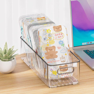 Clear Acrylic Storage Box Rectangle Stackable Desk Organizer For Office Sundries And Stationery - Product Image 2