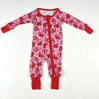 Combinaison bébé en tissu de bambou biologique doux, best-seller ZhengPai, vente en gros, automne-hiver, col rond, fermeture éclair