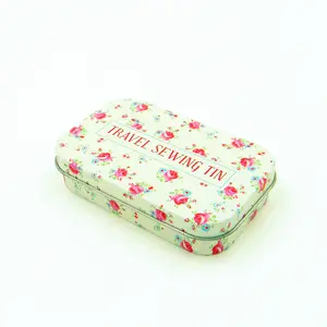 Design personale mini scatola di immagazzinaggio di sapone del regalo del metallo incernierato scatola di latta