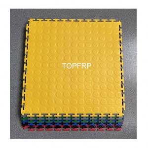 Azulejos de suelo entrelazados de PVC antideslizante de alta resistencia, alfombrilla de suelo lavable duradera para almacén de garaje moderno, fácil clic - Product Image 4