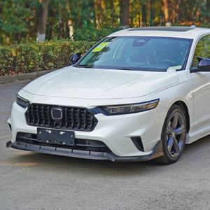 Welta Fashion Upgrade - Lame de pare-chocs avant, diffuseur et spoiler aspect carbone, accessoires auto pour Inspire 2023, noir poli - Product Image 5