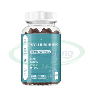 Ausreson OEM Gummies à l'extrait de psyllium, complément alimentaire en fibres, 500 mg de gummies à l'extrait de psyllium - Product Image 1