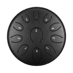 Tambour à langue de 6 pouces en acier allié électroplaqué, 11 notes, instrument de musique pour enfants et adultes, <span class=keywords><strong>Handpan</strong></span> D5-Majeur - Product Image 1