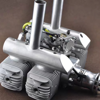 Avion télécommandé à moteur à essence 128CC à quatre cylindres, modèle d'avion RC à grande envergure à aile fixe, ZLD