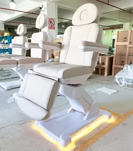 होशे कारखाने कस्टम 4 मोटर पेशेवर रेक्लाइन ऊंचाई समायोज्य एस्थेटिशियन कुर्सी सौंदर्य बिस्तर स्पा बिस्तर इलेक्ट्रिक