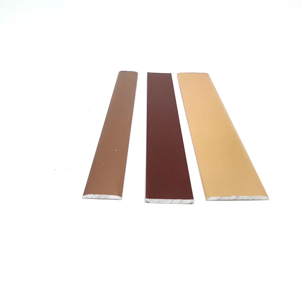 Colorful aluminium customized Decoration flat trim and Flat tile trim