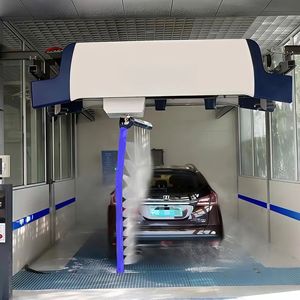 Système de lavage de voiture 360° entièrement automatisé et piloté par l'IA, fonctionnement électrique sans contact, pulvérisation de mousse, aucun effort manuel requis, en acier inoxydable - Product Image 1
