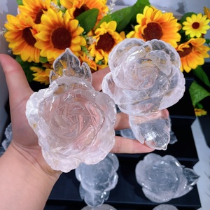 Vente en gros de fleurs de <span class=keywords><strong>quartz</strong></span> <span class=keywords><strong>rose</strong></span> naturelles faites à la main, cristaux de guérison, artisanat en <span class=keywords><strong>quartz</strong></span> pour la décoration - Product Image 4
