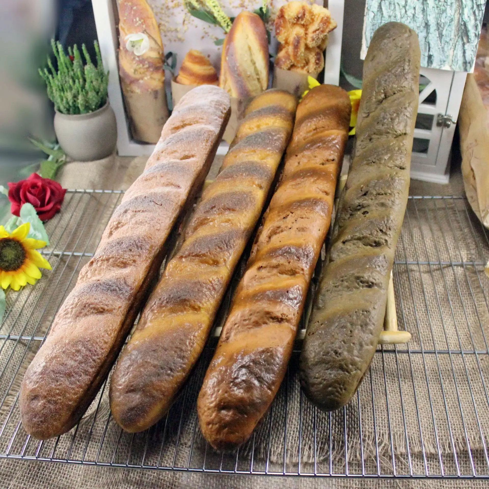 2404 Production custom big bread model new peculiar home decoration window display film props scenery quality and low price