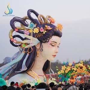 Linterna <span class=keywords><strong>Gigante</strong></span> Personalizada de Mitología China - Escultura de la Leyenda de la Serpiente Blanca de la Ciudad Verde, Doble Belleza, para Turismo Nocturno - Product Image 5