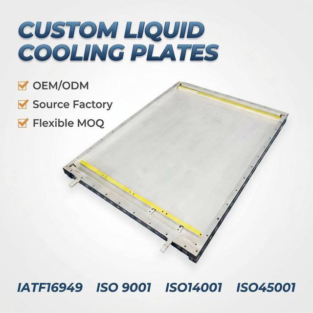 Closed Loop Liquid Cooling Plate Aluminum Copper Tube Cold Plate Heatsink for Edge Computing Outdoor Enclosure