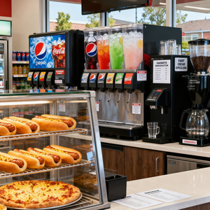 Design Moderno per Negozi di Convenienza con Bancone per Alimenti Freschi e Caffè, Soluzioni di Grafica e CAD <span class=keywords><strong>3D</strong></span> - Product Image 2