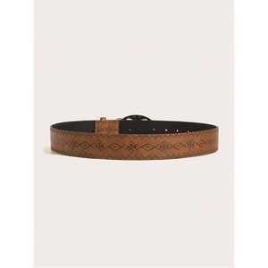 Ceinture Western en similicuir avec boucle en métal vintage pour femme FOXA, style cowgirl - Product Image 3