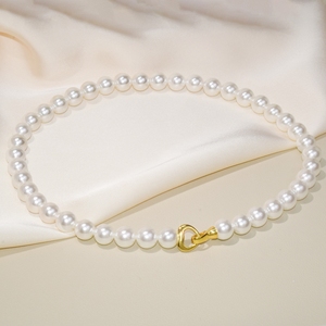 Collier pour femme <span class=keywords><strong>en</strong></span> argent S925 avec fermoir élégant et polyvalent, plaqué <span class=keywords><strong>or</strong></span> <span class=keywords><strong>blanc</strong></span>, nacre, plaqué <span class=keywords><strong>or</strong></span> 18 carats, qualité AAAAA - Product Image 3