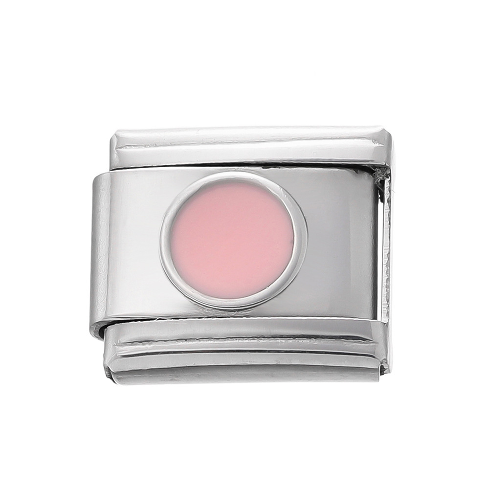 Stainless Steel Dot Pattern Module - Pink