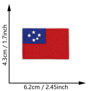 Banderas Nacionales de Oceanía Bordadas al por Mayor de Fábrica, Parches Termoadhesivos de Banderas Nacionales - Product Image 6