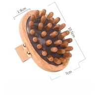 Cepillo de Masaje Capilar de Madera Natural Ecológico con Logotipo Personalizado, Cepillo Ovalado para Relajación Corporal Completa y Cervical