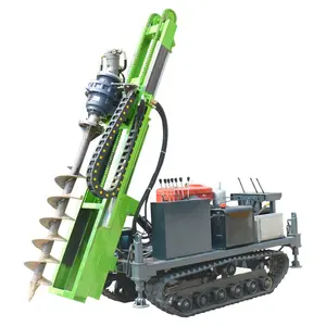 Building Foundation Photovoltaic Drilling Mountainous Photovoltaic Pile Driver Long Spiral Downhole Drilling Machine