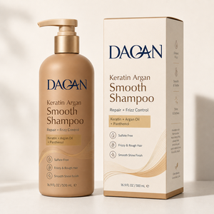 Champú Suavizante con Keratina <span class=keywords><strong>y</strong></span> Argán DAQAN <span class=keywords><strong>para</strong></span> <span class=keywords><strong>Cabello</strong></span> Encrespado <span class=keywords><strong>y</strong></span> Áspero, Repara <span class=keywords><strong>y</strong></span> Limpia el <span class=keywords><strong>Cabello</strong></span> <span class=keywords><strong>Seco</strong></span> <span class=keywords><strong>y</strong></span> <span class=keywords><strong>Dañado</strong></span>, 500ml - Product Image 3