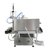 Pompe à diaphragme automatique de haute précision pour liquides, shampoing, machine de remplissage à double tête avec convoyeur à bande