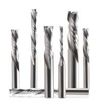 HOZLY Fresa de carburo de tungsteno de 3.175-10mm con dos filos de corte ascendente y descendente, brocas para router CNC, cortador de madera 55HRC