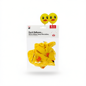 ลูกโป่งเป็ด 5 ชิ้น 30 ซม. สีเหลือง ตกแต่งงานปาร์ตี้ - Product Image 1
